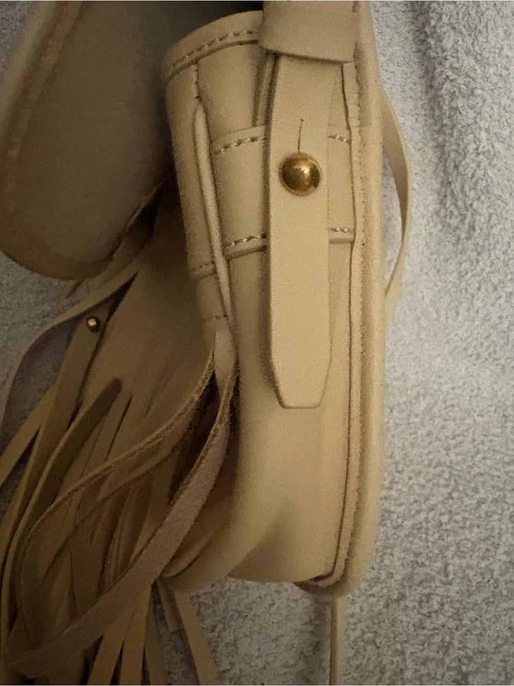 Dooney & Bourke Lulu Fiona Fringe Crossbody Bag in Cream NWT - Picture 12 of 16